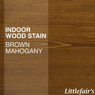 Wood Stain Water Based - Brown Mahogany - 2.5  LTR - Littlefair's