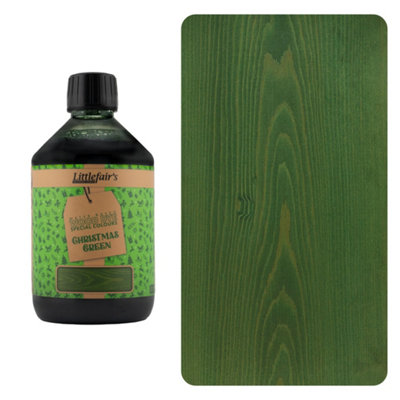 Wood Stain Water Based - Christmas Green - 500ml - Littlefair's