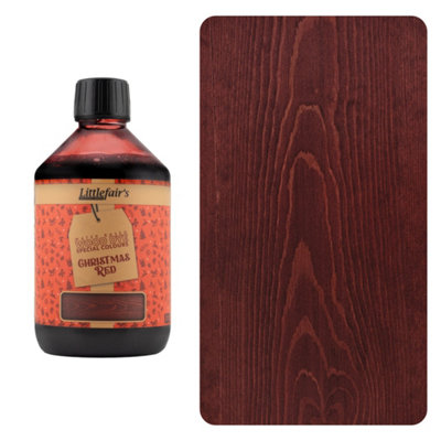 Wood Stain Water Based - Christmas Red - 500ml - Littlefair's