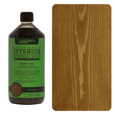 Wood Stain Water Based - Dark Pine - 1  LTR - Littlefair's