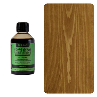 Wood Stain Water Based - Dark Pine - 250ml - Littlefair's