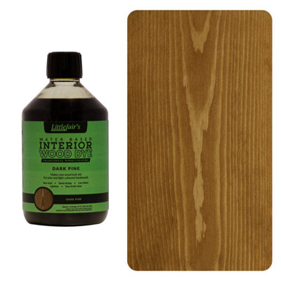 Wood Stain Water Based - Dark Pine - 500ml - Littlefair's