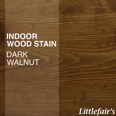 Wood Stain Water Based - Dark Walnut - 2.5  LTR - Littlefair's