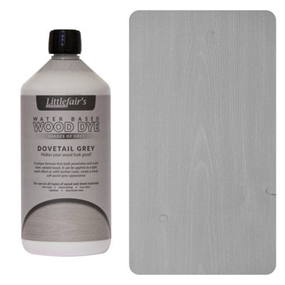 Wood Stain Water Based - Dovetail Grey - 1  LTR - Littlefair's