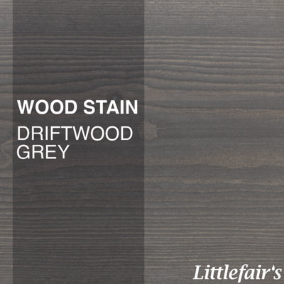 Wood Stain Water Based - Driftwood Grey - 500ml - Littlefair's