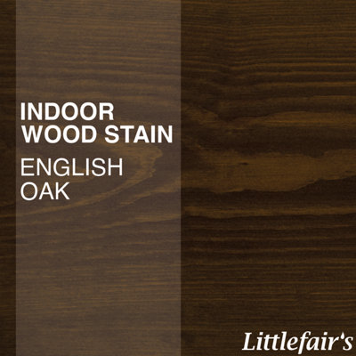 Wood Stain Water Based - English Oak - 2.5  LTR - Littlefair's