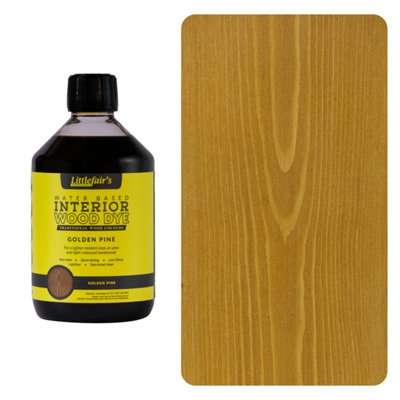 Wood Stain Water Based - Golden Pine - 500ml - Littlefair's