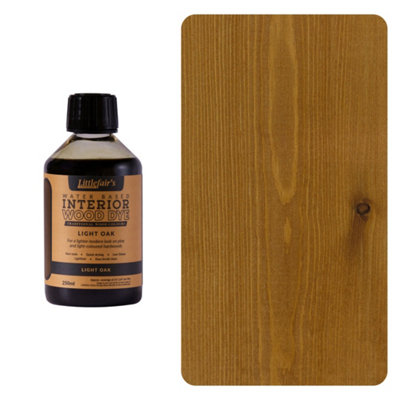 Wood Stain Water Based - Light Oak - 250ml - Littlefair's