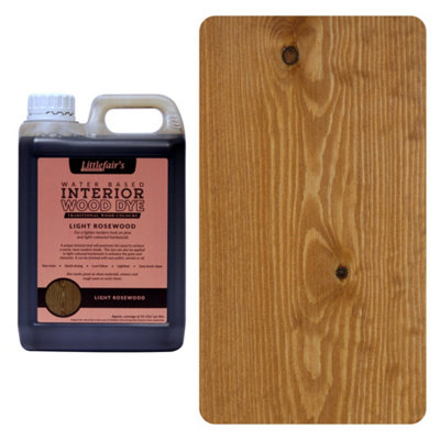 Wood Stain Water Based - Light Rosewood - 2.5  LTR - Littlefair's