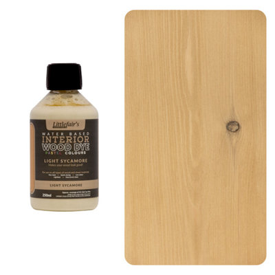 Wood Stain Water Based - Light Sycamore - 250ml - Littlefair's