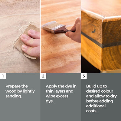 Wood Stain Water Based - Light Sycamore - 250ml - Littlefair's