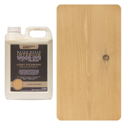 Wood Stain Water Based - Light Sycamore - 5  LTR - Littlefair's