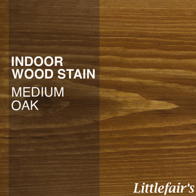 Wood Stain Water Based - Medium Oak - 500ml - Littlefair's