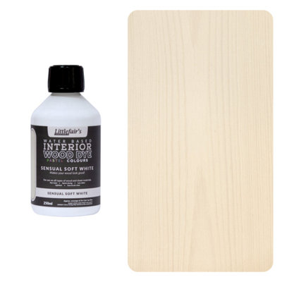 Wood Stain Water Based - Soft White - 250ml - Littlefair's