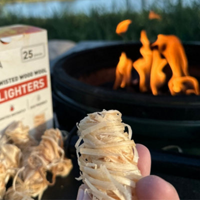 Wood Wool Firelighters - Eco-Friendly Firestarters for BBQs and Fireplaces - 3