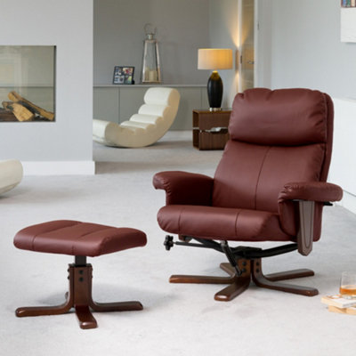 Burgundy rocker deals recliner