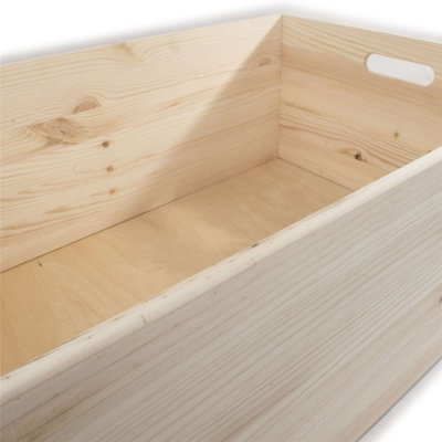 Woodeedoo 4-Tier Extra Large Deep Open Top Wooden Storage Boxes with ...