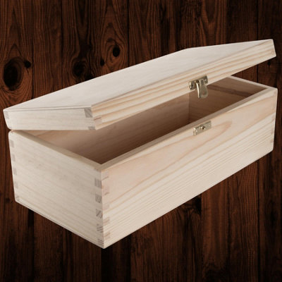 woodeedoo-rectangular-pine-wooden-storage-box-with-hinged-lid-and-clasp
