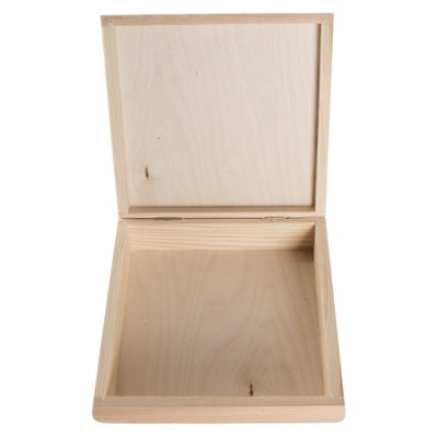 Woodeedoo Square Decorative Wooden Box with Rounded Edges for Jewellery ...