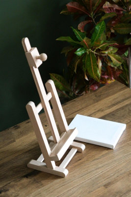 Woodeedoo Wooden Tabletop H Frame Easel Adjustable Canvas Holder Art ...
