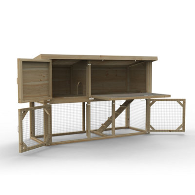 Wooden 2-Tier Rabbit Hutch - Pet House