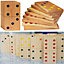Wooden 28 Pcs Giant Dominoes Set Jumbo Traditional Garden Outdoor Toy Party Game