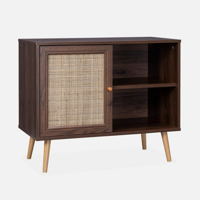 Cane and wood deals cabinet