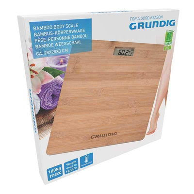 Wooden Bamboo Digital Body Bathroom Scale - 8