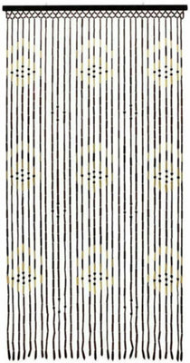 Wooden Beaded Tuscany Provence String Bamboo Diamond Style Bead Curtain Handmade Home Decor Doorways Screen Blind 90 x 180cm