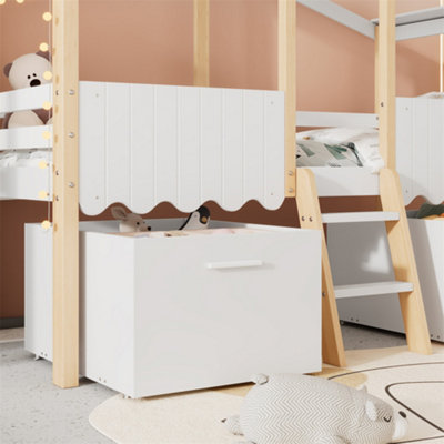 Wooden Bed, Storage Bed, Children's Bed, 3Ft Single Bed 90X190Cm, Roof ...