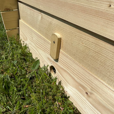 Wooden Beehive Compost Bin Slatted Garden Composter (74cm x 80cm)