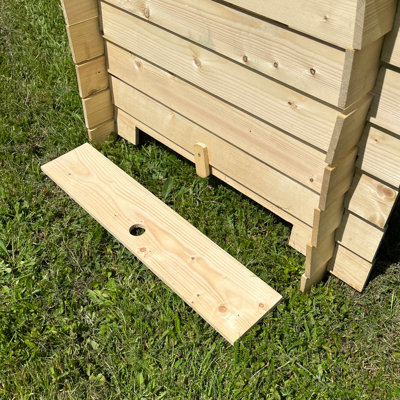 Wooden Beehive Compost Bin Slatted Garden Composter (74cm x 80cm)