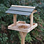 Wooden Bird Table - Traditional Freestanding Bird Feeding Table
