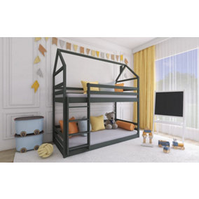 Wooden Bunk Bed Axel in Graphie W1980mm x H1930mm x D980mm