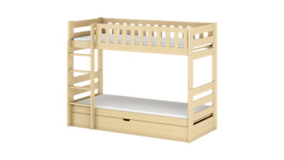Wooden Bunk Bed Focus With Storage in Pine W1980mm x H1450mm x D980mm