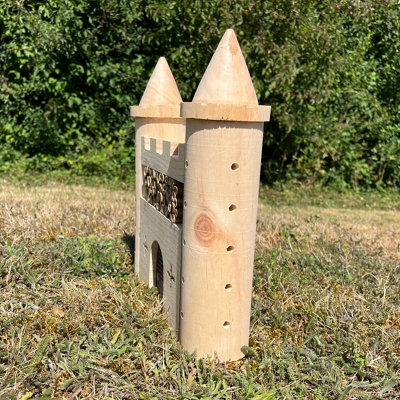 Wooden Castle Fort Insect Hotel Habitat for Bees & Butterflies - 5