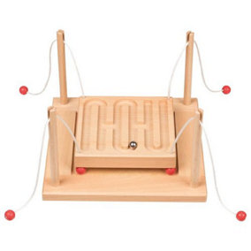Wooden Childrens Ball Game Parkour Skill Activity Set Board Game Play Toy