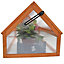 Wooden Cold Frame Greenhouse Polycarbonate Grow House Garden Planter Shelter