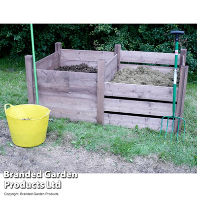 Wooden Compost Module 2 Posts & 15 Panels for extending compost bin Easy Assembly with Slide Out Panels 573L - 3