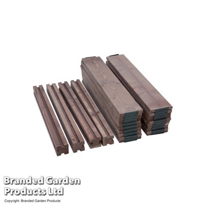 Wooden Compost Module 2 Posts & 15 Panels for extending compost bin Easy Assembly with Slide Out Panels 573L - 4