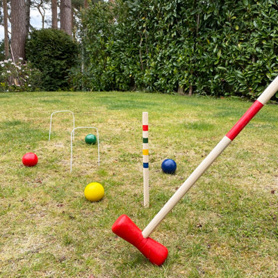 Wooden Croquet Game for 4 Players