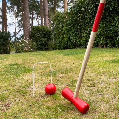 Wooden Croquet Game for 4 Players - 4
