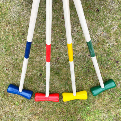 Wooden Croquet Game for 4 Players - 8