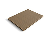 Wooden decking kit - complete self-assembly DIY kit (2.4m x 2.4m, rustic brown finish)