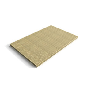Wooden decking kit - complete self-assembly DIY kit (2.4m x 3.6m, light green (natural finish))