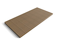 Wooden decking kit - complete self-assembly DIY kit (2.4m x 4.8m, rustic brown finish)
