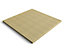 Wooden decking kit - complete self-assembly DIY kit (3.6m x 3.6m, light green (natural finish))