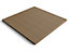 Wooden decking kit - complete self-assembly DIY kit (3.6m x 3.6m, rustic brown finish)