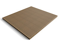 Wooden decking kit - complete self-assembly DIY kit (3.6m x 4.2m, rustic brown finish)