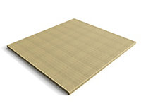 Wooden decking kit - complete self-assembly DIY kit (4.2m x 4.8m, light green (natural finish))